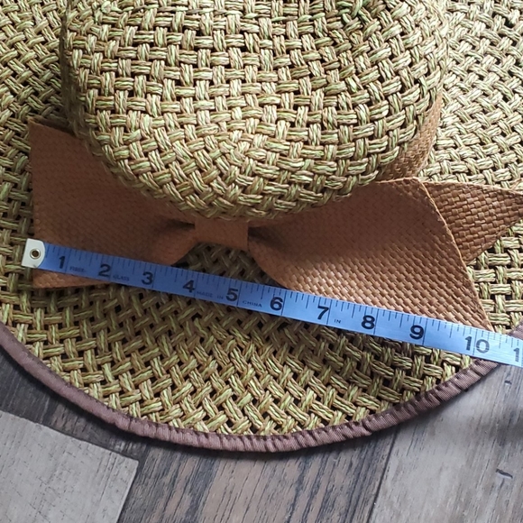 Jessica Simpson Large Bow Floppy Hat 100% Paper - Picture 9 of 12